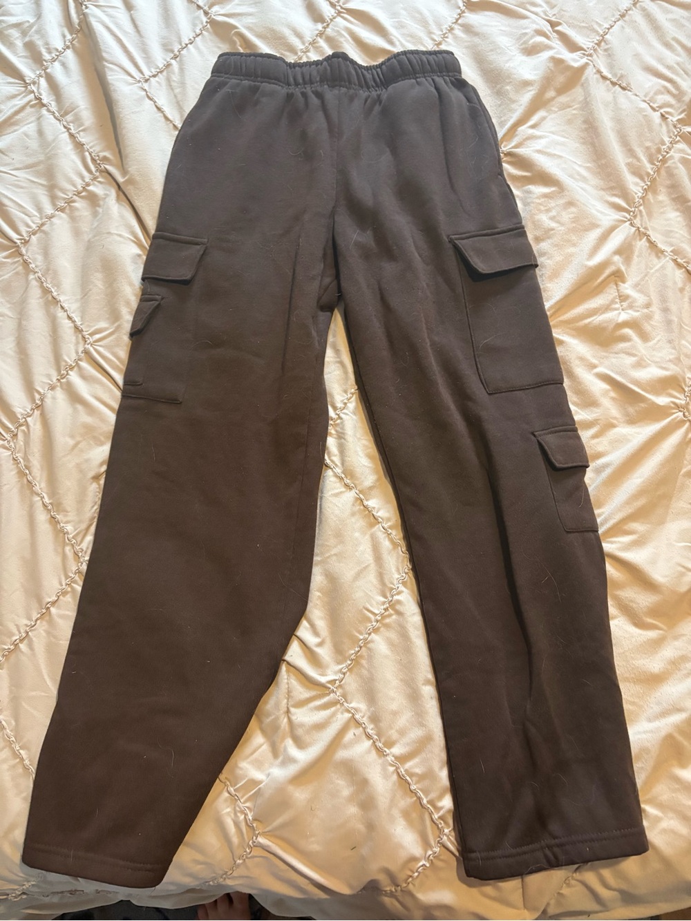 refuge Black Cargo Jogger Pants with Flap Pockets